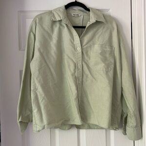 Djerf Avenue breezy shirt green M